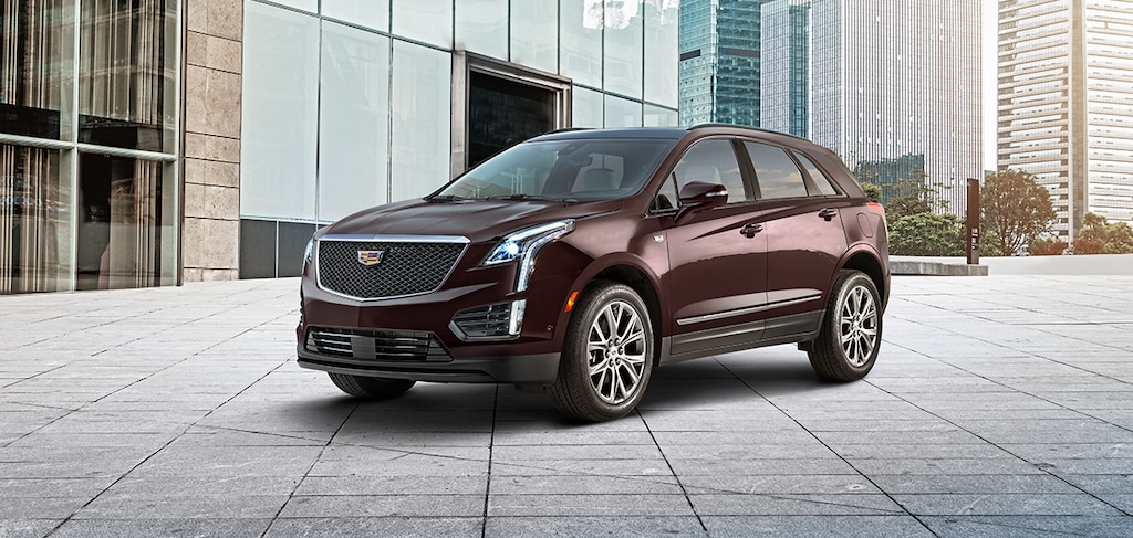 Diseño de parrilla base y lámparas frontales LED de tu crossover de lujo Cadillac XT5 2021